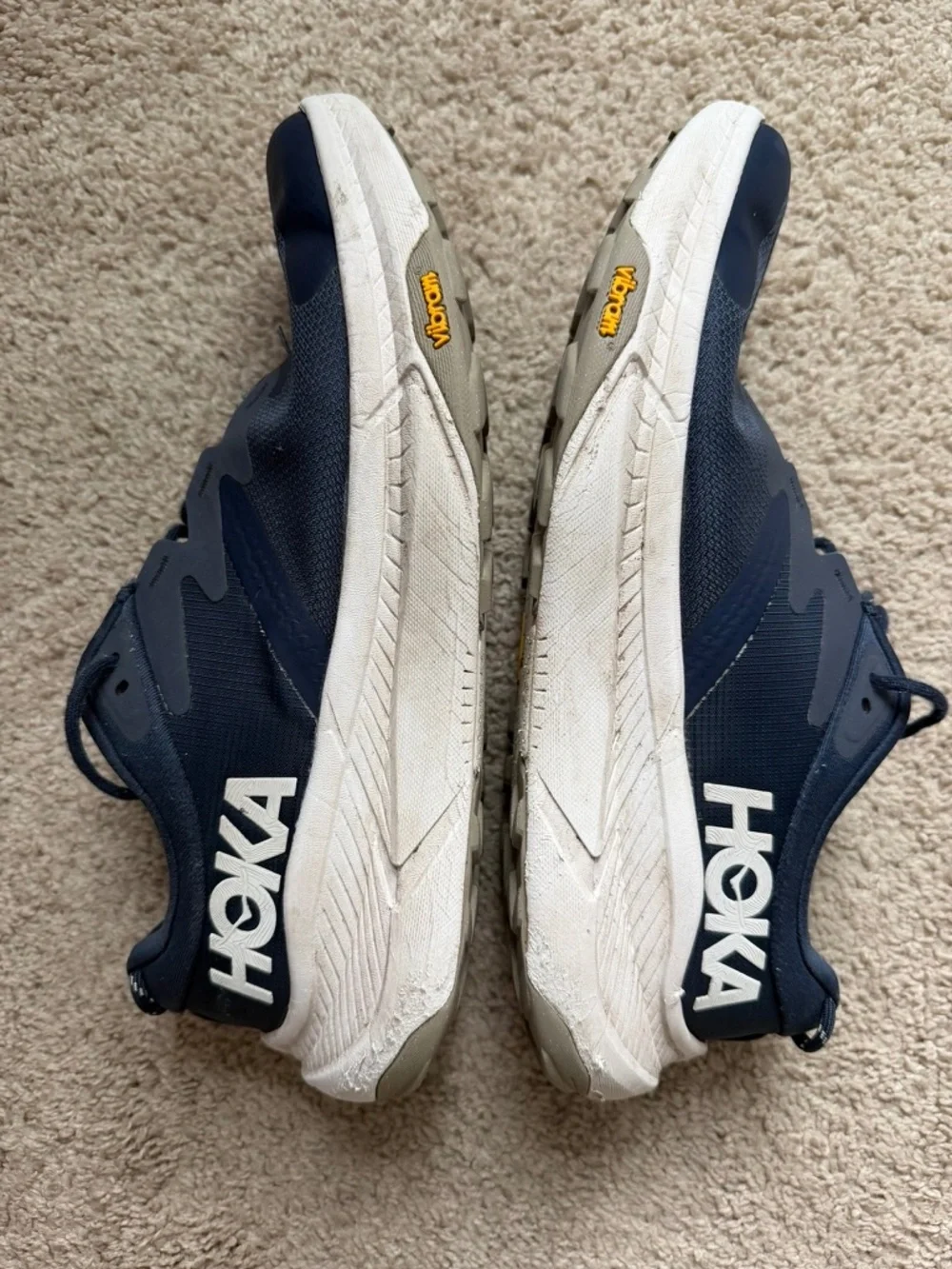 Hoka Transport Mens Size 11 D Navy Blue Cordura Vibram Sneakers 1123153 VYN
